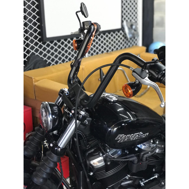 Guidão Ape Hanger Classic Robust - Para Harley-Davidson Softail Street Bob - 08 a 18 polegadas - Preto 