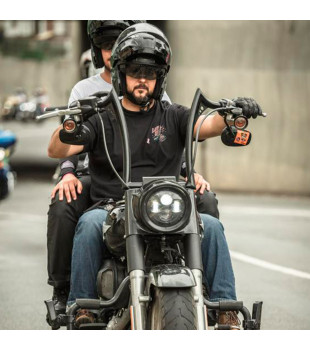 Guidão Diablo Quinado Robust - Harley-Davidson Fat Boy de 08 à 18 polegadas - Preto