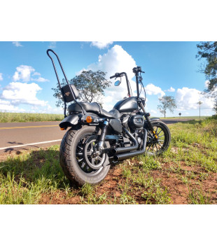 Sissy Bar King 30" Destacável para Harley-Davidson Sportster sem Bagageiro - Preto