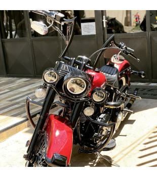 Guidão Diablo Quinado Robust 1.1/4" para Harley-Davidson Softail Deluxe - Preto