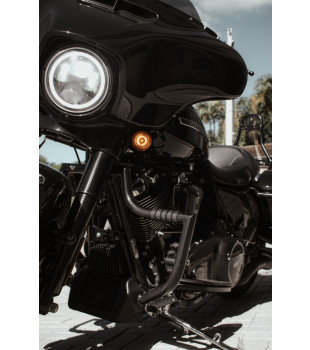Protetor de Motor King Robust 1.1/4" para Harley-Davidson Touring Electra Glide - Preto