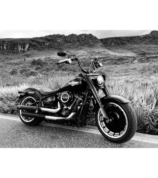 Guidão Ape Hanger Classic Rhino 2" para Harley-Davidson Fat Boy - Inox Polido