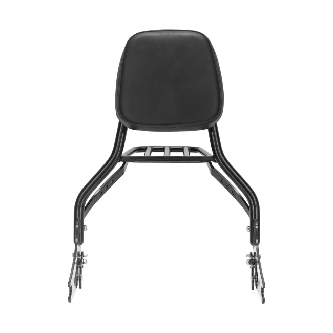 Sissy Bar King Low 16" Destacável para Harley-Davidson Softail Fat Bob com Bagageiro Removivel - Preto