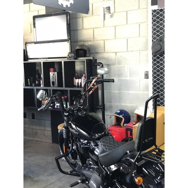 Guidão Ape Hanger Classic Robust - Para Harley-Davidson Softail Street Bob - 08 a 18 polegadas - Preto 