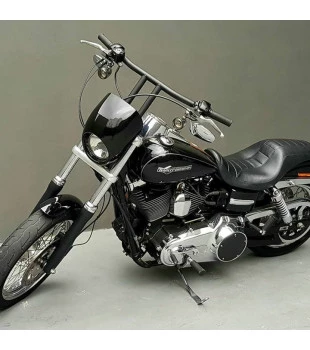 Guidão T-Bar Classic Robust 1.1/4" para Harley-Davidson Dyna - Preto