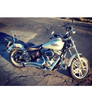 Sissy Bar King 20" Destacável para Harley-Davidson Dyna sem Bagageiro - Inox Polido