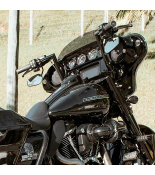Guidão King Classic Robust 1.1/4" para Harley-Davidson Touring Street Glide - Preto