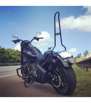 Sissy Bar King 30" Destacável para Harley-Davidson Softail Low Rider S sem Bagageiro - Preto