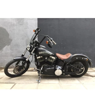 Guidão Ape Hanger Classic Robust 1.1/4" para Harley-Davidson Softail Blackline - Preto