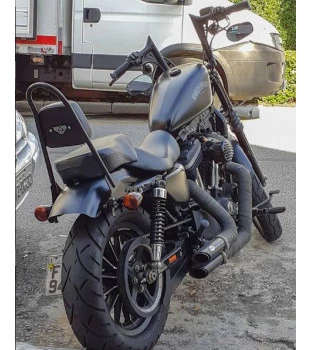 Sissy Bar Old 20" Destacável para Harley-Davidson Sportster - Preto