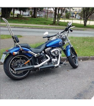 Sissy Bar King 30" Destacável para Harley-Davidson Softail Breakout sem Bagageiro - Inox Polido