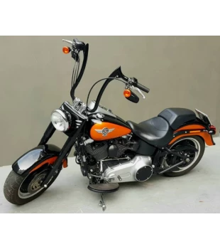 Guidão Diablo Classic Robust 1.1/4" para Harley-Davidson Softail Fat Boy - Preto