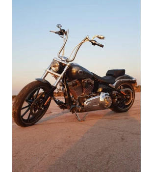 Guidão Diablo Classic Robust 1.1/4" para Harley-Davidson Softail Breakout - Inox Polido