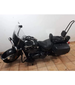 Sissy Bar King 30" Destacável para Harley-Davidson Softail Heritage com Bagageiro Removivel - Preto