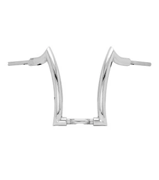 Kit Guidão Front Diablo Rhino 2” + Cabos Mecânicos com Acelerador Eletrônico para Harley-Davidson Softail Line - Inox Polido