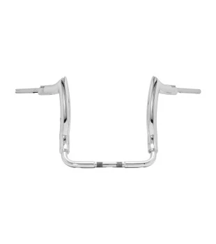 Kit Guidão Mad Dogger Curve Rhino 2” + Cabos Mecânicos com Embreagem Hidráulica para Harley-Davidson Touring Electra, Street e Ultra Glide - Inox Polido