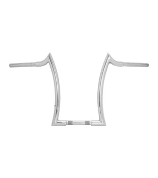 Guidão Diablo Quinado Clean Robust 1.1/4" para Harley-Davidson Dyna - Inox Polido