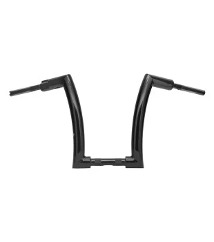 Kit Guidão Front King Quinado Rhino 2” + Cabos Mecânicos sem Acelerador Eletrônico para Harley-Davidson Softail Line - Preto