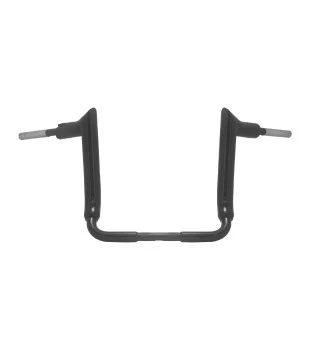 Kit Guidão Mad Dogger Rhino 2” + Cabos Mecânicos com Embreagem Hidráulica para Harley-Davidson Touring Electra, Street e Ultra Glide - Preto