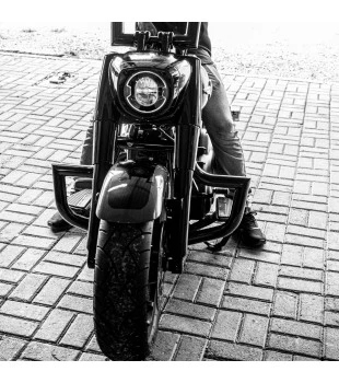 Protetor de Motor King Rhino 2" para Harley-Davidson Softail Fat Boy 2018 a 2025 - Preto