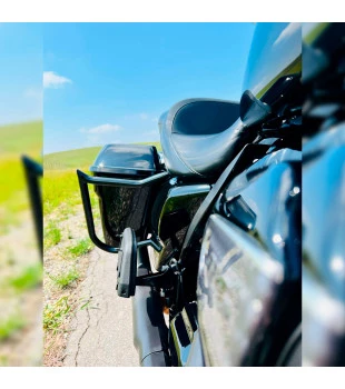 Protetor de Alforge Diablo para Harley-Davidson Touring Electra Glide 2015 a 2023 - Preto
