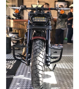Protetor de Motor King Robust 1.1/4" para Harley-Davidson Softail Fat Bob - Preto