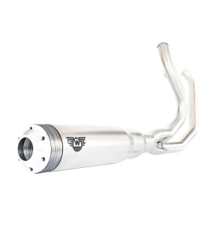 Escapamento Super Sport Standard Wings - El Camino para Harley-Davidson Touring motor M8 - Inox Escovado