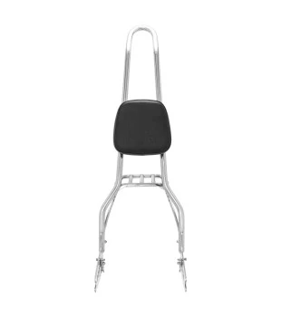 Sissy Bar King 30" Destacável para Harley-Davidson Softail Low Rider S com Bagageiro Removivel - Inox Polido