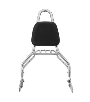 Sissy Bar King 20" Destacável para Harley-Davidson Softail Low Rider S com Bagageiro Removivel - Inox Polido