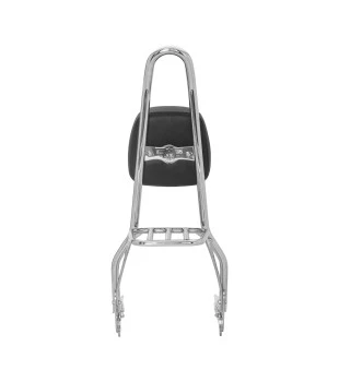Sissy Bar King 25" Destacável para Harley-Davidson Softail Heritage com Bagageiro Removivel - Inox Polido