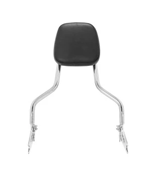 Sissy Bar King Low 16" Destacável para Harley-Davidson Dyna sem Bagageiro - Inox Polido