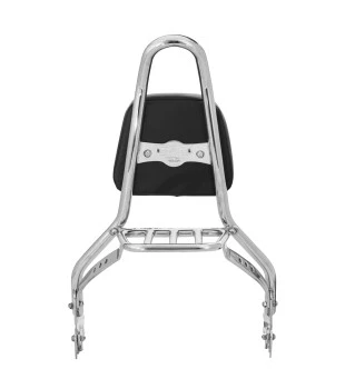 Sissy Bar King 20" Destacável para Harley-Davidson Softail Standard com Bagageiro Removivel - Inox Polido