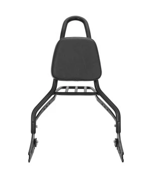 Sissy Bar King 20" Destacável para Harley-Davidson Softail Standard com Bagageiro Removivel - Preto