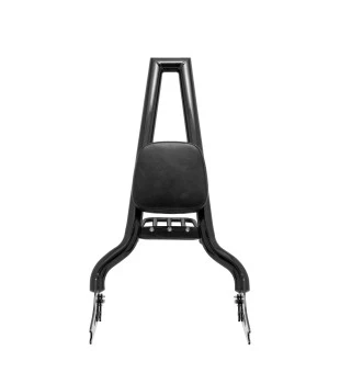 Sissy Bar Brutale Squarebone 25" Destacável para Harley-Davidson Softail Blackline com Bagageiro Removível - Preto