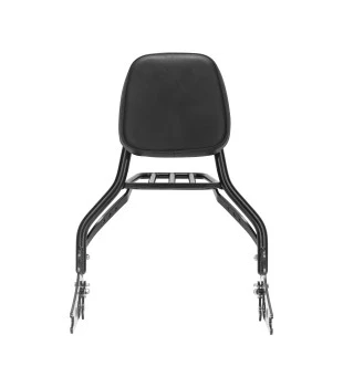 Sissy Bar King Low 16" Destacável para Harley-Davidson Softail Sport Glide com Bagageiro Removivel - Preto