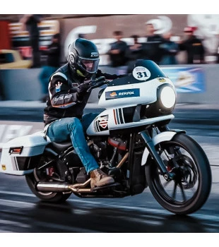 Escapamento Super Sport Standard Wings - El Camino para Harley-Davidson Softail Motor M8 - Inox Escovado