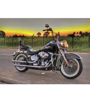Sissy Bar Destacável King com Bagageiro, 20 Pol. Harley-Davidson Deluxe