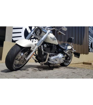 Protetor de Motor King Robust 1.1/4" para Harley-Davidson Softail Fat Boy - Inox Polido