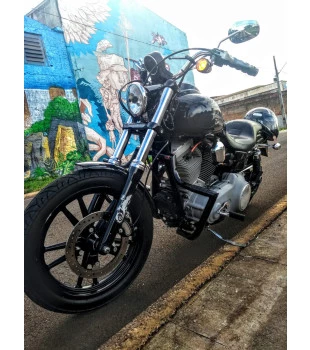 Protetor de Motor King Robust 1.1/4" para Harley-Davidson Dyna - Preto