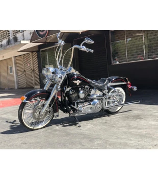 Guidão Ape Hanger Curve Robust 1.1/4" para Harley-Davidson Softail Heritage - Inox Polido