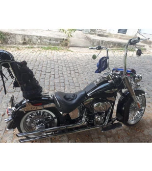 Sissy Bar King 30" Destacável para Harley-Davidson Softail Deluxe sem Bagageiro - Inox Polido