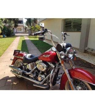 Guidão Ape Hanger Curve Robust 1.1/4" para Harley-Davidson Softail Deluxe - Inox Polido