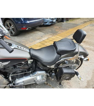 Sissy Bar King Low 16" Destacável para Harley-Davidson Softail Slim sem Bagageiro - Inox Polido