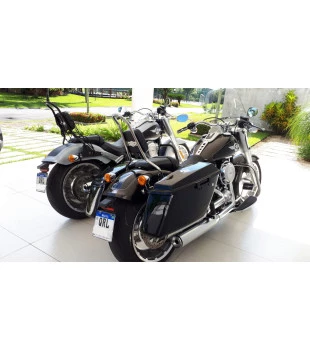 Sissy Bar King 20" Destacável para Harley-Davidson Softail Fat Boy sem Bagageiro - Inox Polido