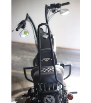 Sissy Bar King 30" Destacável para Harley-Davidson Sportster com Bagageiro Removivel - Preto
