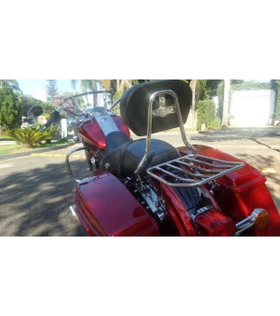 Bagageiro Rack Classic para Harley-Davidson Touring - Inox Polido