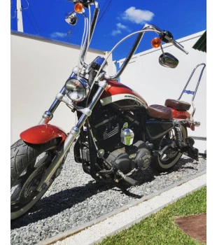 Guidão Ape Hanger Curve Robust 1.1/4" para Harley-Davidson Sportster - Inox Polido