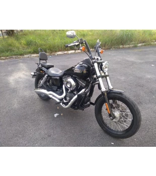 Guidão King Clean Quinado Robust 1.1/4" para Harley-Davidson Dyna - Preto