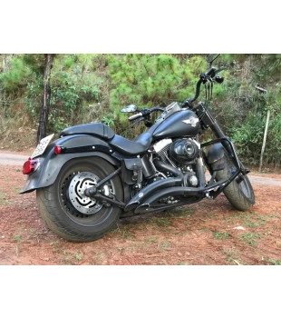 Protetor de Motor Classic Robust 1.1/4" para Harley-Davidson Softail Fat Boy - Preto