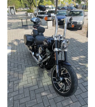 Kit Guidão King Rhino 2” + Cabos Mecânicos com Acelerador Eletrônico para Harley-Davidson Softail Line - Inox Polido